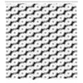 thumbnail image 3 of Abstract Shower Curtain, Diagonally Arranged Composition of Abstract Waves Unfinished Flows, Fabric Bathroom Set with Hooks, 69W X 70L Inches, Charcoal Grey and White, by Ambesonne, 3 of 3