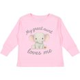thumbnail image 3 of Inktastic My Great Aunt Loves Me Elephant Boys or Girls Long Sleeve Toddler T-Shirt, 3 of 5