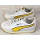thumbnail image 1 of PU & MA Street Cat Leather Women’s Sneakers. Size 8.5 White & Yellow Vintage Style!, 1 of 6