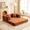 Brown, variant on FASTES 63" Convertible Sleeper Sofa Bed with Cylindrical Pillow, Corduroy Folding Mattress Couch with Fixed-Shape Frame, Floor Sofa Lounge Couch for Living Room, Brown