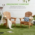 thumbnail image 6 of Best Choice Products Folding Adirondack Chair Outdoor, Wooden Accent Lounge Furniture w/ 350lb Capacity - Deep Red, 6 of 7