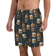 thumbnail image 2 of Honeii Shorts Décontractés pour Hommes à Imprimé Cigare avec Cordon de Serrage, Trunks de Bain Séchage Rapide Shorts de Plage-Petit, 2 of 6