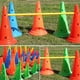 thumbnail image 5 of Conos de entrenamiento de fútbol, barrera de conos de entrenamiento de fútbol de 5 piezas con barra con agujeros, letrero de cubo, diseño aerodinámico, 5 of 8
