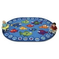 thumbnail image 2 of Fishing For Literacy Oval Rug, 2 of 2