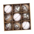thumbnail image 1 of 9 bolas navideñas decorativas, decoración colgante para de Navidad, bolas irrompibles de 8 cm, adorno decorativo para corona de boda Estilo D, 1 of 8
