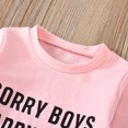 thumbnail image 3 of PENGXIANG Baby Boys 2PCS Pants Sets Long Sleeve  Neck Sweatshirt Tops Solid Color Pants Sets, 3 of 6