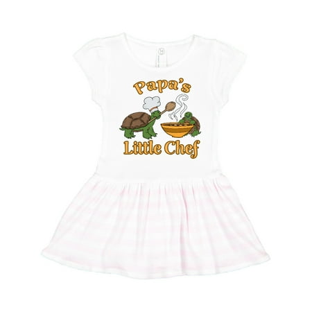 

Inktastic Papa s Little Chef with Cute Turtles Gift Toddler Girl Dress