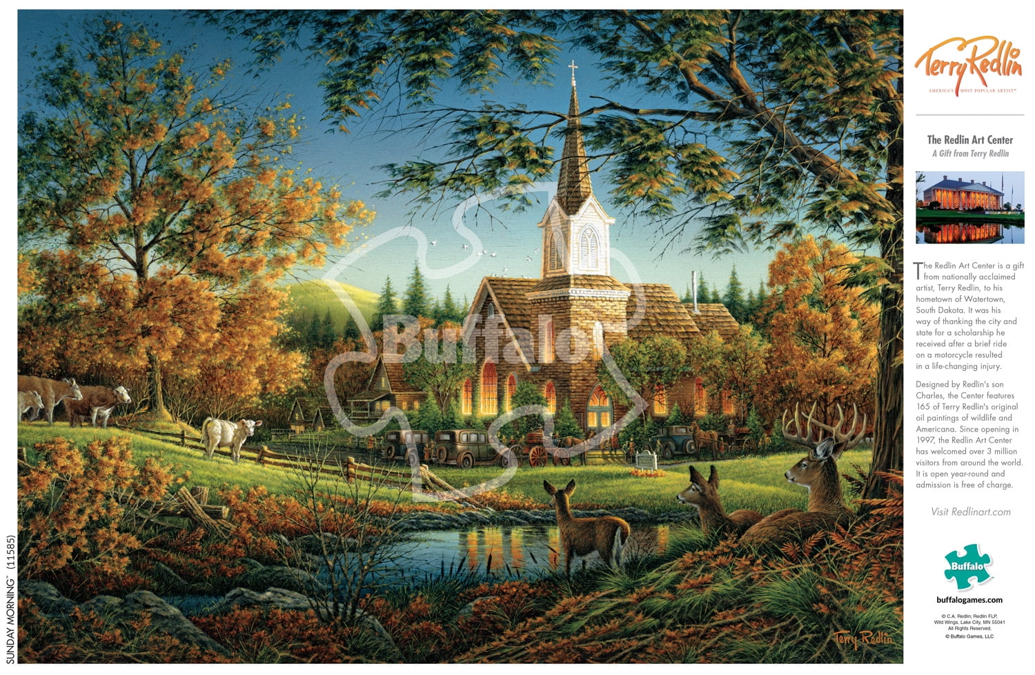 Buffalo Games Terry Redlin The Pleasures of Winter 1000 Pieces Jigsaw Puzzle