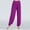 Dark Purple, variant on Women's Harem Trousers - Ladies Casual Pants -Elasticated Waist - Soft Stretchy Fabric - Full Length GN2 XXL