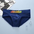 thumbnail image 1 of Men Triangle Underwear Low Rise Fashion Increase Capsular Elasticity Body Bag Hugging Comfortable Briefs Slip Dropshipping Navy Blue M, 1 of 6