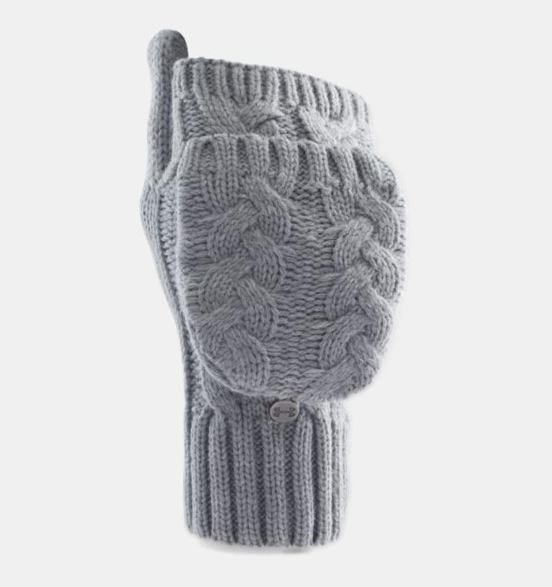 Nordstrom U R All Weather Puffer Flip Mittens Black at