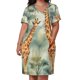 thumbnail image 3 of Vestido de bolsillo suelto con jirafa de acuarela, vestidos cortos, vestido de noche atrevido, vestidos de mujer de lujo, 3 of 7