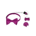 thumbnail image 3 of INSPIRE CHIC Men's Solid Color Self-tied for Formal Wedding Party Tuxedo Bow Ties Fuchsia One Size, 3 of 5