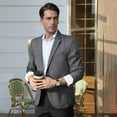 thumbnail image 3 of Mens Sport Big And Tall Sport Coats And Blazers Business Casual Suit Jacket 2 Button Regular Fit, 3 of 5