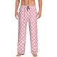 thumbnail image 1 of Balery Irregular Plaid Pantalones de pijama para hombre, pijama ultraligero, pantalón de descanso-Small, 1 of 6