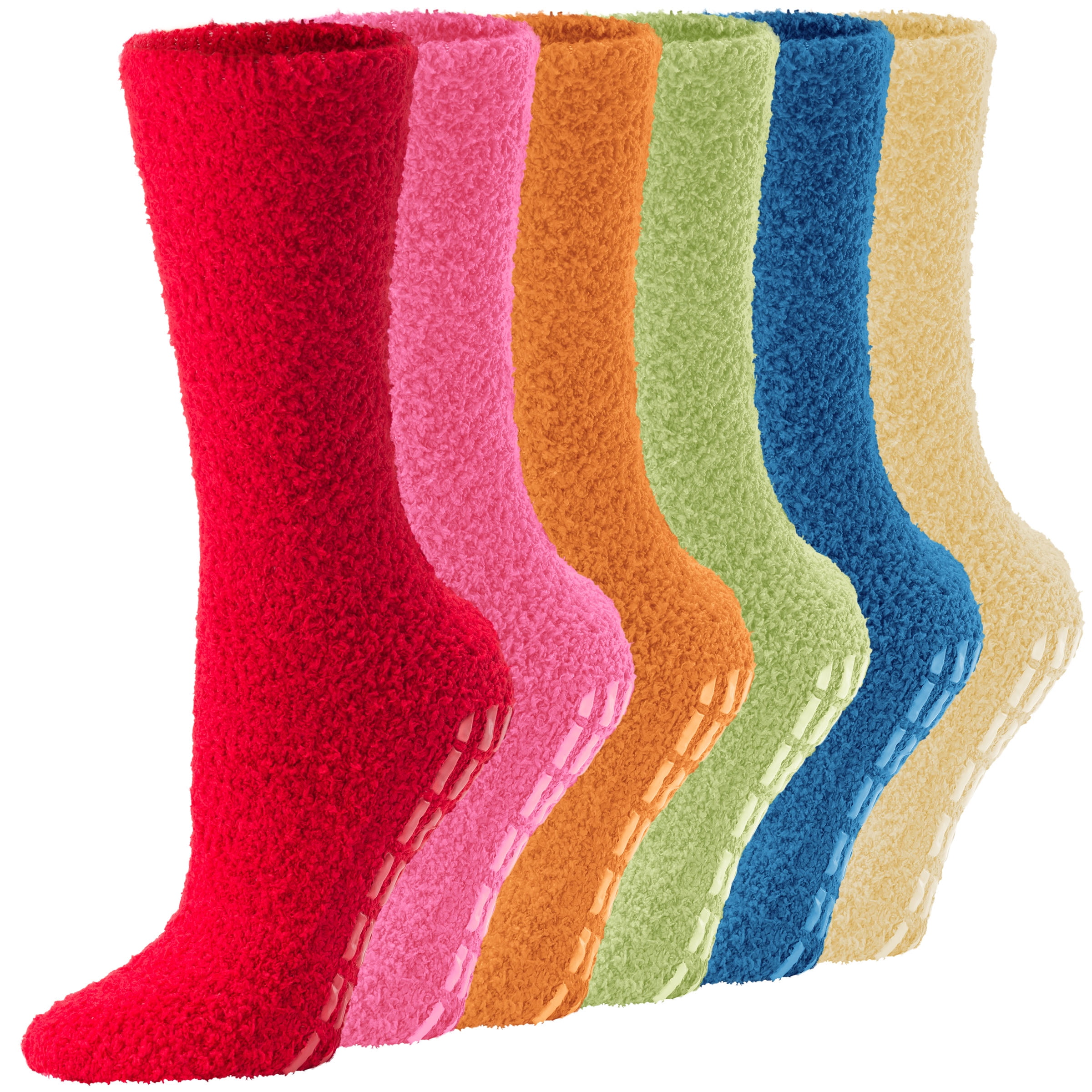 Debra Weitzner Womens Bright Non Skid Fuzzy Socks Uganda