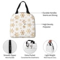 thumbnail image 5 of Lsque gold Snowflake print Pattern Lunch Bag Women/Men Insulated Lunch Box,Small Leakproof Cooler Food Lunch Containers Reusable High Capacity Lunch Tote Bags, 5 of 6