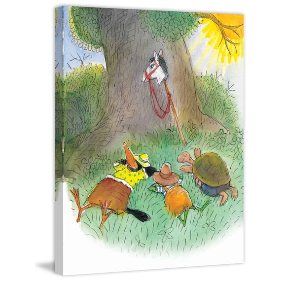 Marmont Hill "Sweet Nap" by Curtis Painting Print on Canvas