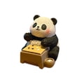 thumbnail image 2 of Figura de panda, adorno de mesa, decoración para el salpicadero del coche, escultura de animal para escritorio, mesa, centro de mesa, sala de estar, Estilo D, 2 of 8