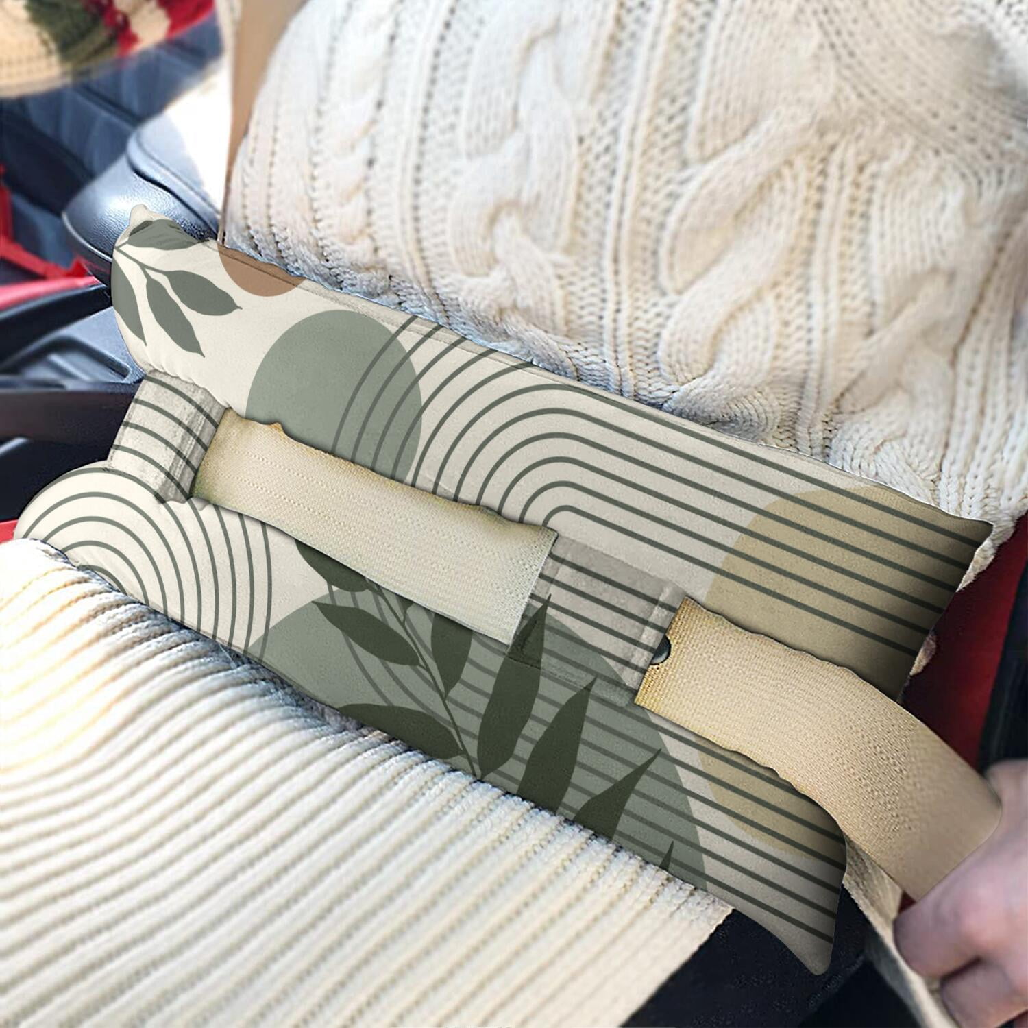 Recovery Seat Belt Cushion Multi-Surgery Support Pillow for Heart & Abdominal Procedures (Symmetrical Design)