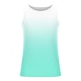 thumbnail image 4 of Xysaqa Men's Gym Workout Sports Tank Tops, Fashion Gradient Sleeveless Tee Summer Casual Big & Tall Shirts for Men S-4XL, 4 of 4