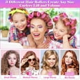 thumbnail image 4 of Jumbo Hair Curlers Rollers with Clips, 28 Pcs Big Rollers for Hair Set with 3 Sizes Self Grip Hair Roller for Long Medium Short Thick Thin Hair Bangs Volume, Salon Hair Dressing DIY Hair Roller, 4 of 7