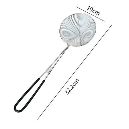 

Stainless Steel Multi-purpose Cooking Colander Sieve Wire Skimmer Spoon with Handle for Hot Pot Eating Soup Draining Pearl Food