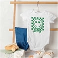 thumbnail image 4 of St Paddy Lucky Clover Happy Face Romper Boys or Girls Infant Baby Brisco Brands NB, 4 of 6