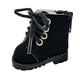 thumbnail image 1 of Zapatos de muñeca a escala 1/6, modelo en miniatura, decoración de juguetes para niños, botas hechas a mano, accesorio para muñecas de 20cm, regalo , negro, 1 of 8