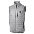 thumbnail image 2 of Men's Cutter & Buck Gray Binghamton Rumble Ponies Rainier PrimaLoft Eco Insulated Full-Zip Puffer Vest, 2 of 3