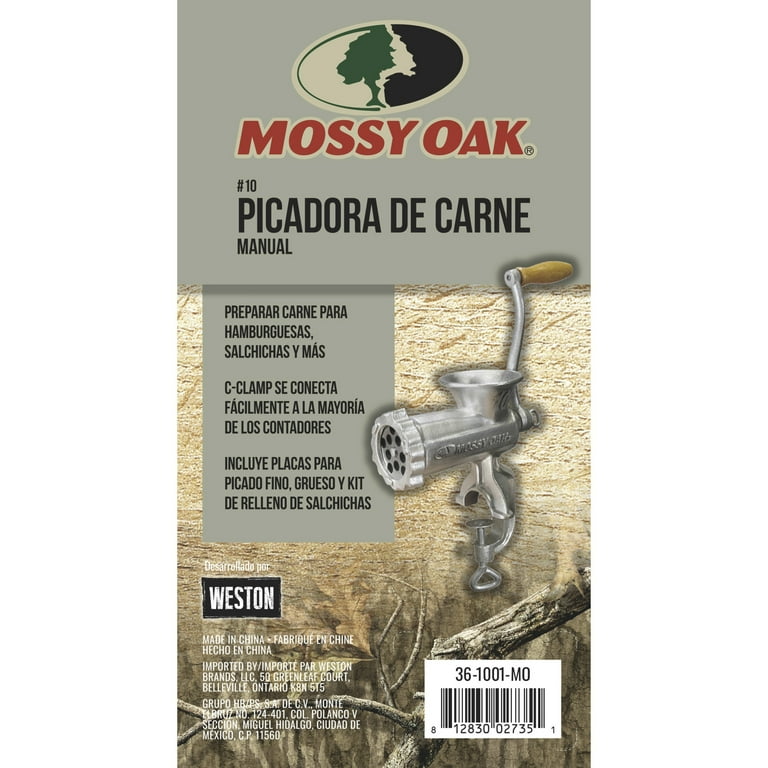 Mossy Oak Heavy-Duty Manual Meat Grinder & Sausage Stuffing Kit