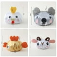 thumbnail image 2 of Happy Date 4Pcs Bath Reusable Shower Caps Designed for Baby, Kids, Children,Long Hair, Cute, Waterproof, Cartoon Animal, Double Layer Bathing Hat for Boys, Girls, Women, 2 of 8