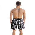 thumbnail image 2 of Men/Boys Polka Dot/ Plant Print Swimming Trunks with Drawstring, 2 of 5
