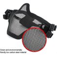 thumbnail image 2 of Tactical Half Face Metal Mesh Comfortable Protective Mask for Hunting War Game Cosplay Military Paintball Airsoft Accessories, 2 of 5