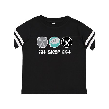 

Inktastic Weightlifting Gift Eat Sleep Lift Sports Gift Toddler Boy Girl T-Shirt
