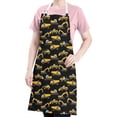 thumbnail image 5 of Cartoon Construction Vehicles Trucks Apron-Garden Aprons for Women with Pockets-Cotton Linen Waterproof Kitchen Cooking Gardening Aprons Adjustable for Kitchen,Cooking,BBQ and Salon 33x27 Inch, 5 of 7
