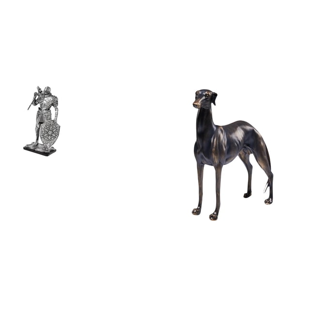 Figura De Caballero Y Galgo De Resina De Arte Nórdico, Escultura Abstracta Para Escritorio, Armario, Oficina, Mesa, Centro De Mesa, Entrada, Sala De Estar, Hotel, Decoración Navideña.