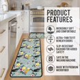 thumbnail image 5 of Cat Rugs and Mats Kitchen Floor Mats for in Front of Sink, Anti Fatigue Floor Mat for Kitchen, Padded Kitchen Mats for Standing and Kitchen Matt for Standing for Kitchen Decor 17"X30"+17"X47", 5 of 6