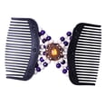 thumbnail image 4 of de Peines dobles para el cabello Clips elásticos mágicos, Peines laterales elásticos deslizantes para el cabello Peinetas para el cabel Púrpura Soledad Peine mágico para el cabello, 4 of 7