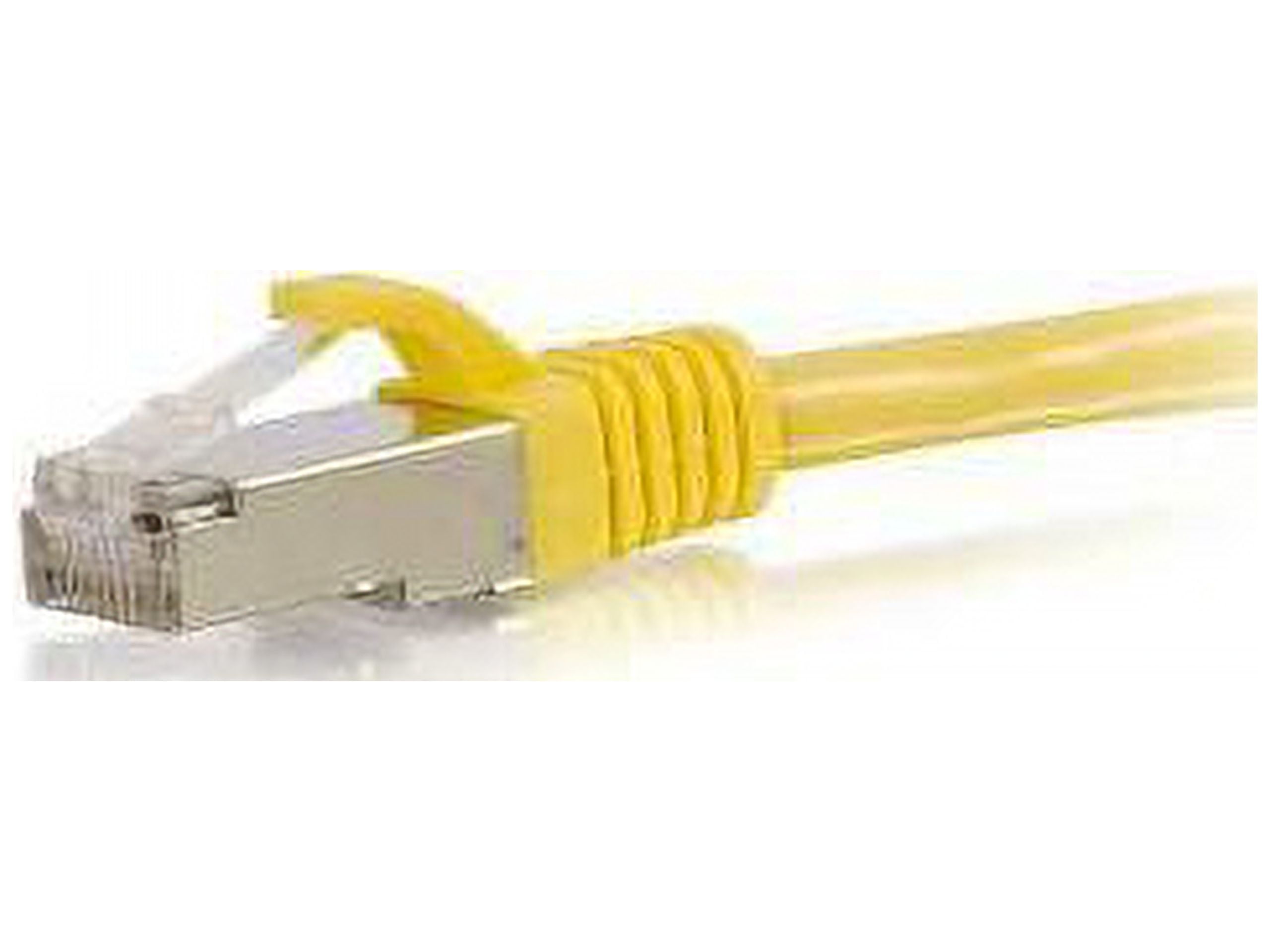 C2G 25ft Cat6 Ethernet Cable - Snagless Shielded (STP) - Yellow - Category 6 for Network Device - RJ-45 Male - RJ-45 Male - Shielded - 25ft - Yellow