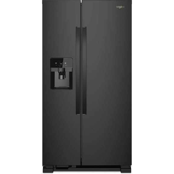 Whirlpool Wrs321sdh 33" Wide 21.4 Cu. Ft. Side By Side Refrigerator - Black
