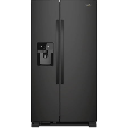 Whirlpool Wrs321sdh 33  Wide 21.4 Cu. Ft. Side By Side Refrigerator - Black