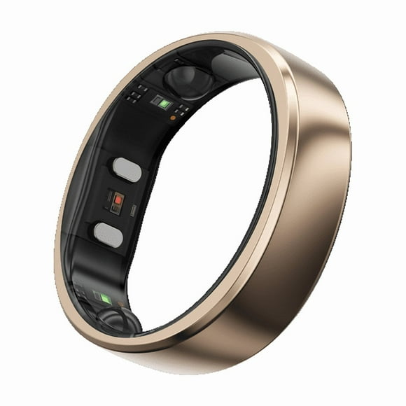 RingConn Gen 2 Air, Bague Intelligente IA Ultra Mince, Autonomie de 10 Jours, Suivi de la Condition Physique/sommeil/stress/santé des Femmes, Étanchéité IP68, Compatible Android et iOS (Taille 11, Or Dune)