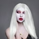 thumbnail image 4 of KAKOWELY Peluca larga de disfraz de fantasma para festival, cosplay, fiesta, Halloween, casa embrujada, 4 of 4