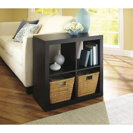 Better Homes & Gardens Square 4 Cube Storage Organizer, Multiple (Best Bookshelves For Small Spaces)