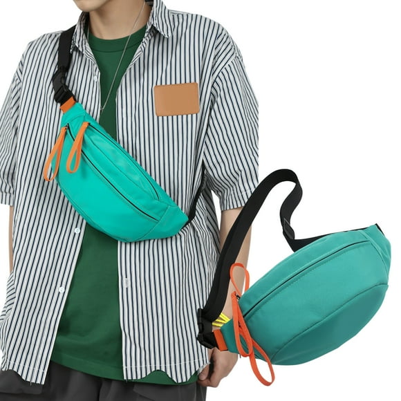 Sokhug Waist Bag for Men Women Casual Crossbody Sling Pack Adjustable Waist Pack Small Chest Crossbody Purse Lightweight Chest Bag