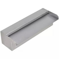 vidaXL Rectangular Waterfall Pool Fountain Stainless Steel 11.8"