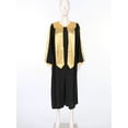 thumbnail image 3 of RUNQHUI Unisex Adult Choir Robe for Church Baptism V-neck Long Sleeve Christian Priest Robe Graduation Gown Costumes Black M, 3 of 7