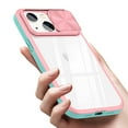 thumbnail image 2 of Reiko Full Protection with Phone Protective Film Slide Camera Lens Phone Case for iPhone 14 Plus in Pink, 2 of 4