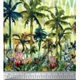 thumbnail image 3 of oneOone Georgette Viscose Fabric Geometric|Tree & Floral Panel Print Fabric By Yard 42 Inch Wide, 3 of 3